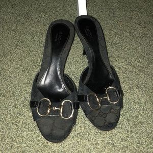 Back Low Gucci Heels with dust bag